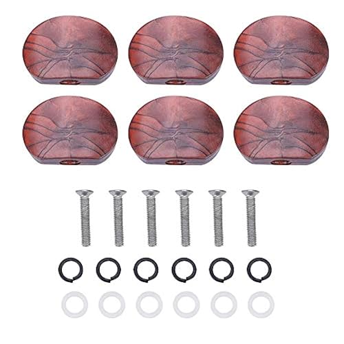 Guitar Tuning Peg Button, 6 PCS/Set Tuning Pegs Machine Heads Acrylic Buttons for Guitar(#5)