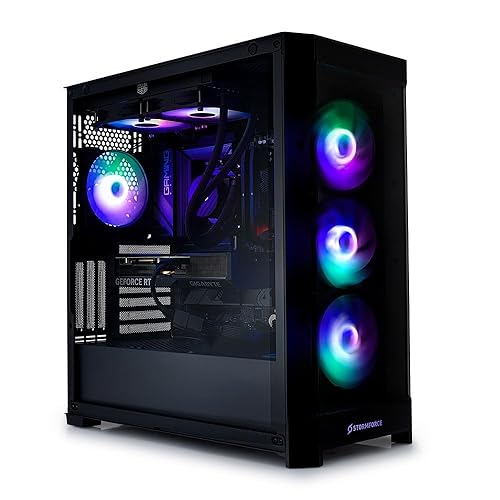 Stormforce Crystal Gaming PC – AMD Ryzen 7 7700X | NVIDIA GeForce RTX 4070 12GB | 1TB SSD | 32GB RAM | WiFi | Windows 11 | COUGAR Duoface Pro |