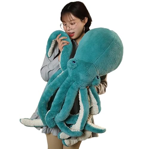 Octopus Stuffed Animals Octopus Plush Doll Toys Octopus Stuffed Toys Gift for Kids and Lovers for Birthday, Christmas, Valentine's Day(25.6-inch Green) - Green - 25.6-Inch