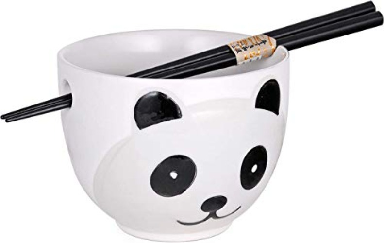 Panda Ramen Bowl w/ Chopsticks 