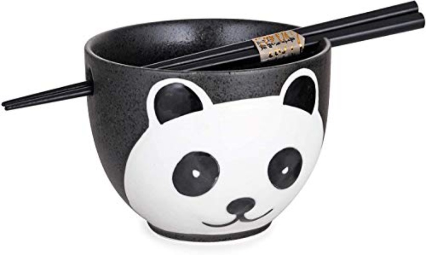 Panda Ramen Bowl w/ Chopsticks