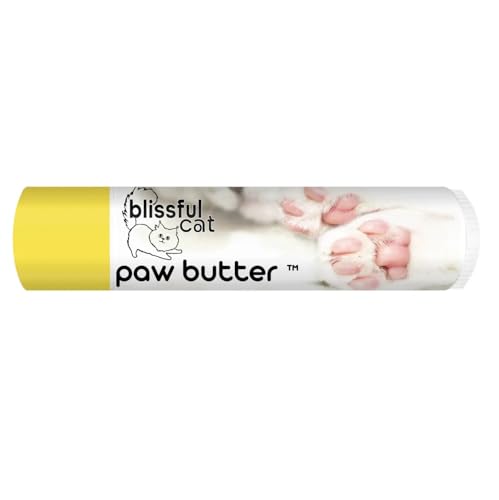 The Blissful Cat Paw Butter, Moisturizer For Dry Paw Pads, Softens and Protects a Rough Paw, Versatile, Lick-Safe Cat Paw Balm, 0.15 oz. - 0.15 Ounce (Pack of 1)