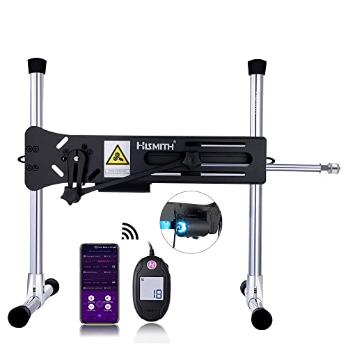 Hismith Premium 4.0, Sex Machine with Kliclok, Modularized Dildo Machine with KlicLok System, APP and Wire Controlled, Black - 4.0 Premium Machine