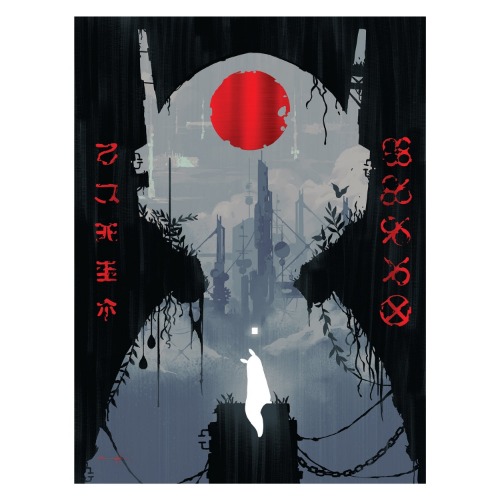 Rain World - Survivor Looks to the Moon Foil Art Print | Default Title