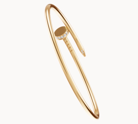 Juste un Clou bracelet, small model, diamonds