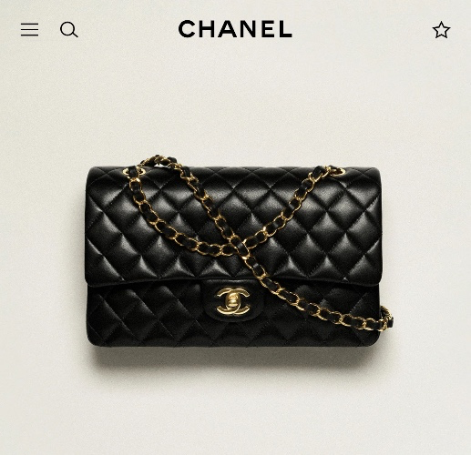 Classic 11.12 handbag, Lambskin & gold-tone metal, black — Fashion | CHANEL