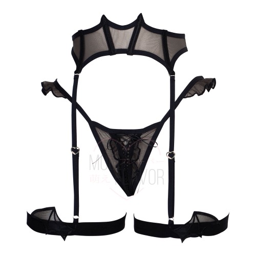 Bratty Devil Lingerie - Black / Bottom / S/M