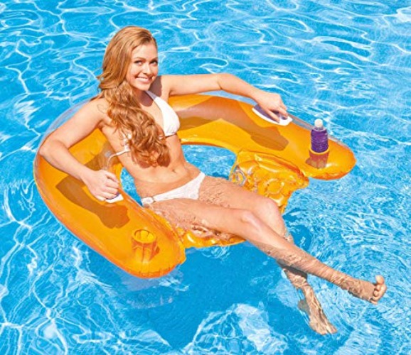 Classic Inflatable Raft Swimming Pool Lounge - (Set of 2)