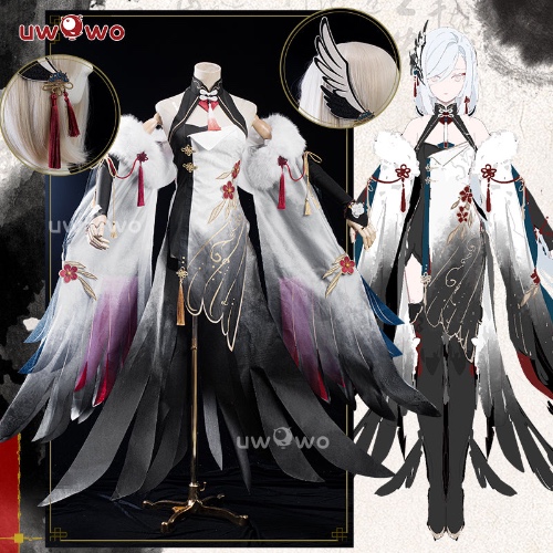 【Pre-sale】Uwowo Genshin Impact Fanart Shenhe Plum Blossom Chinese Style Cosplay Costume - XXL