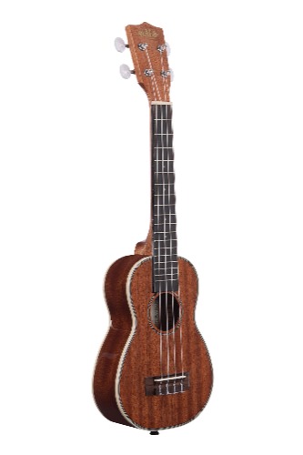Gloss Mahogany Long Neck Soprano Ukulele + Carrying Bag