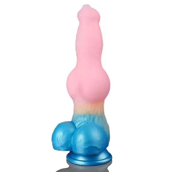 9.65" Monster Dildo Dragon Fantasy Dildo Dog Knot Dildo, Big Animal Dildo Giant Wolf Dildo with Strong Suction Cup, Massive Dildo Silicone Anal Dildo for G&P Spot Stimulation, Adult Toys for Women Men