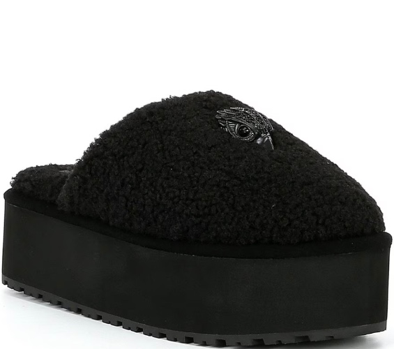 Kurt Geiger London Kensington Faux Shearling Platform Slippers | Dillard's