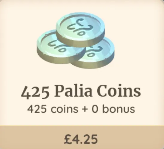 425 Palia Coins