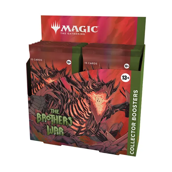 Magic: The Gathering Brothers War Collector Booster, English Version (Box), Pack of 12, D03120000 MTG Trading Card Wizards of The Coast D03120000