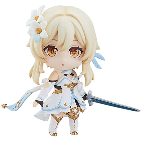 Genshin Impact Figure Traveler Lumine Aether Venti Nendoroid Action Figure 10CM Miniaturen (Lumine) - Lumine