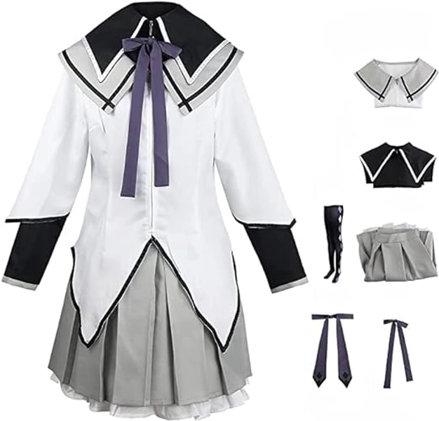 Syedeliso Anime Puella Magi Madoka Magica Akemi Homura Cosplay Kostüm Maid Liebe Kleid Lolita Halloween Uniform Anzug (Akemi Homura,S)