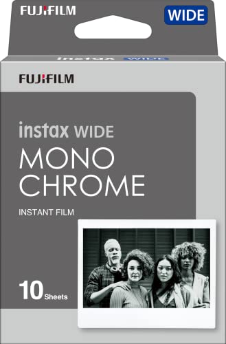 Fujifilm Instax Wide Monochrome Film - 10 Exposures - 10 Film Pack