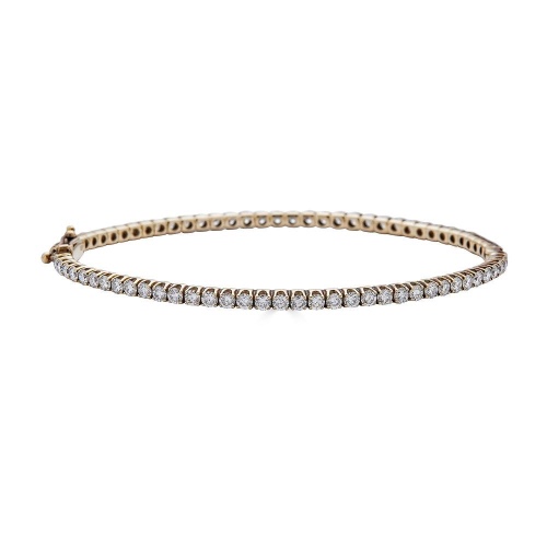Bangle Tennis Bracelet - 18K Rose Gold