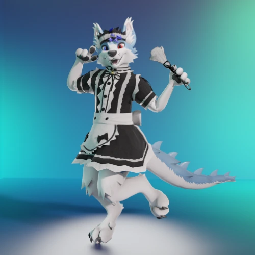 Maid Dress for Freakhound - VRChat 