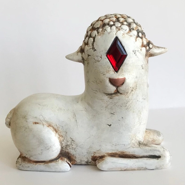 Lamb Relic Gifts for Him Gifts For Her Collectible Figure Birth Stone Animal