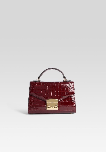 Renee Bag | Burgundy Croco / OS