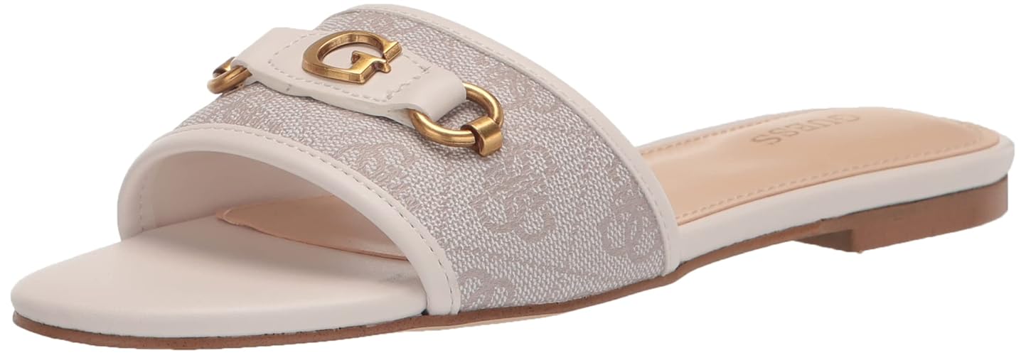 GUESS Femme Hammi Sandale - 37.5 EU - Dove 150