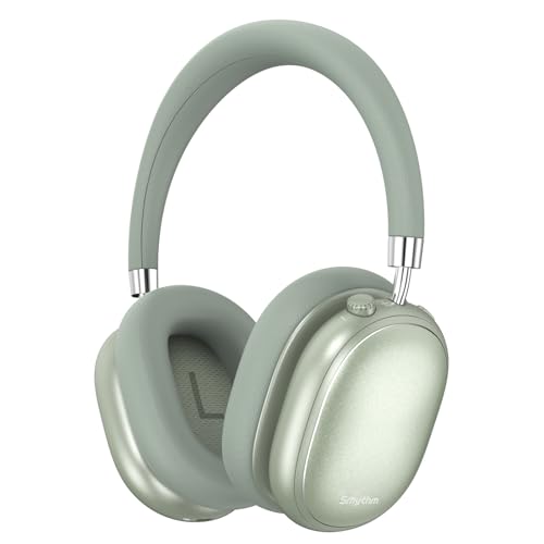 Srhythm NiceComfort 95 Hybrid Noise Cancelling Headphones,Wireless Bluetooth Headset with Transparency Mode,HD Sound - Spring Green