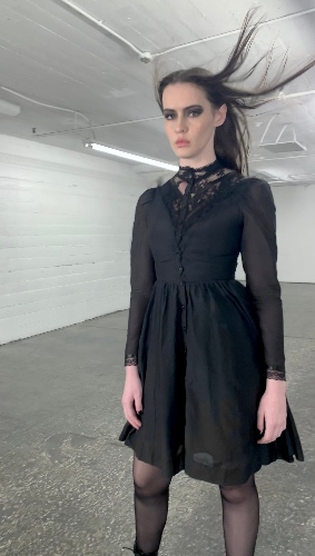 Black Victorian dress | Small