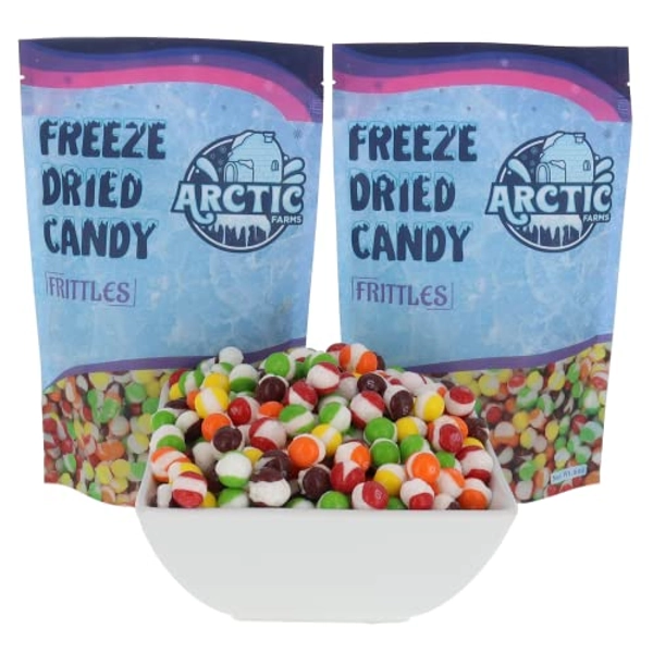 Arctic Farms Freeze Dried Candy Frittles Candies Bagged and Boxed (Original Flavors) (6oz Per Pack, Pack of 2)
