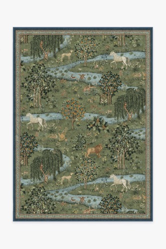 Morris & Co. Owl & Willow Green Rug