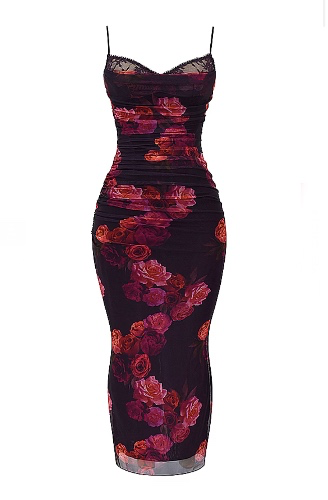 Nalini Romantic Floral Maxi Dress
