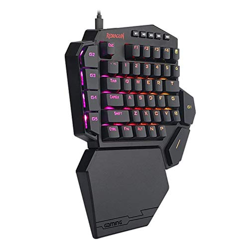 Teclado Mecânico Gamer para 1 Mão Redragon DITI K585RGB