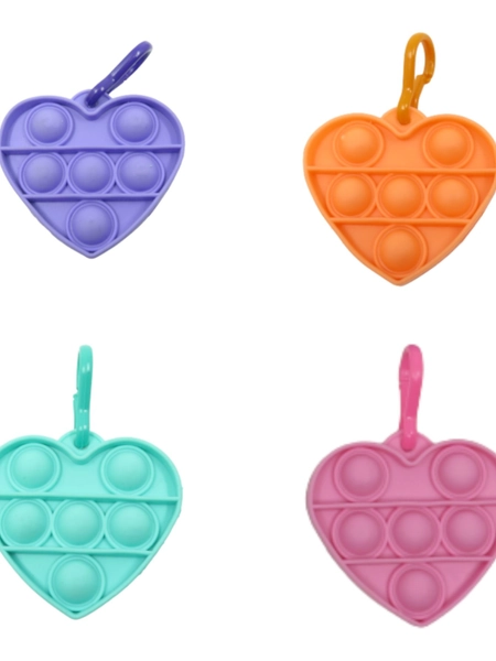 Pop It Chaveiro Anti Stress Coração