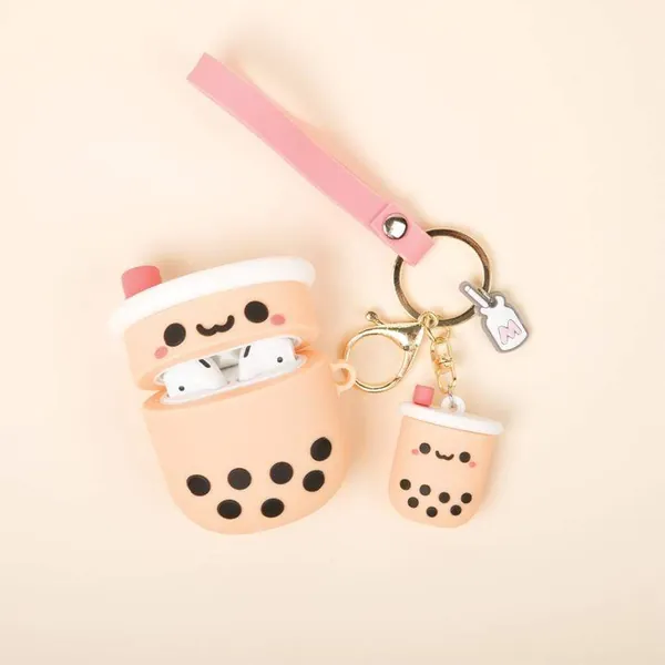 Boba Milk Tea AirPods Case | AirPods Case + Keyring