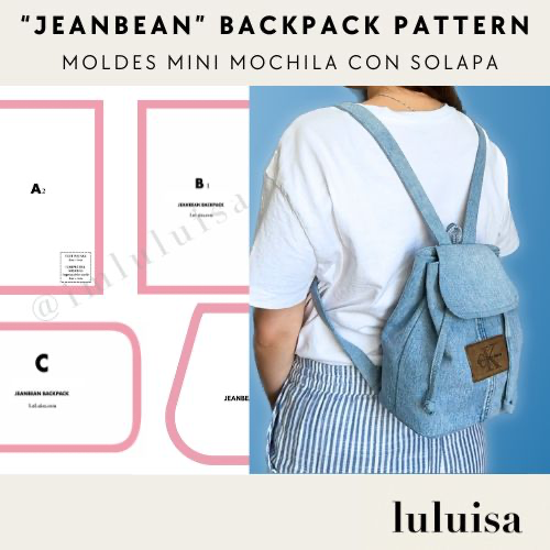 Sewing Pattern: JEANBEAN Flap Backpack