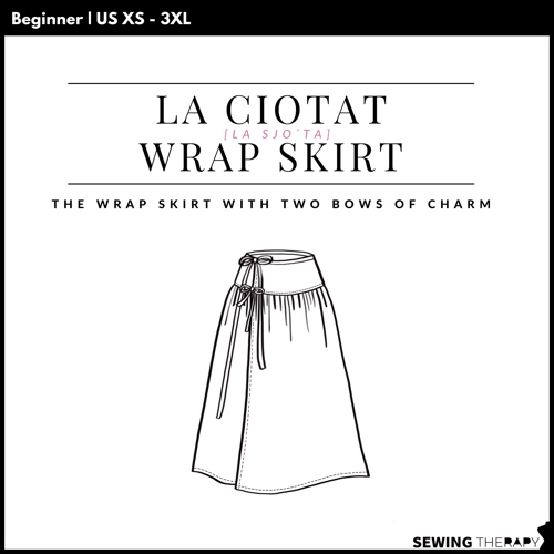 Sewing Pattern: La Ciotat Wrap Skirt 