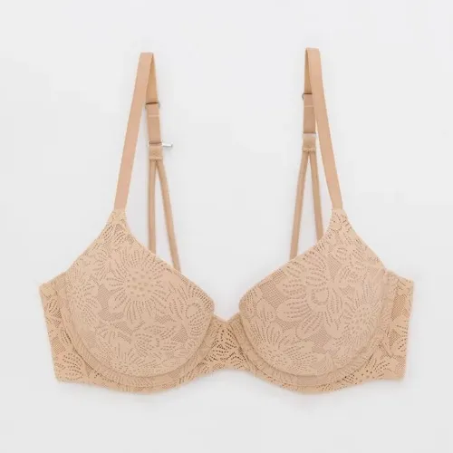 Sunnie Bloom Lace Demi Push Up Bra