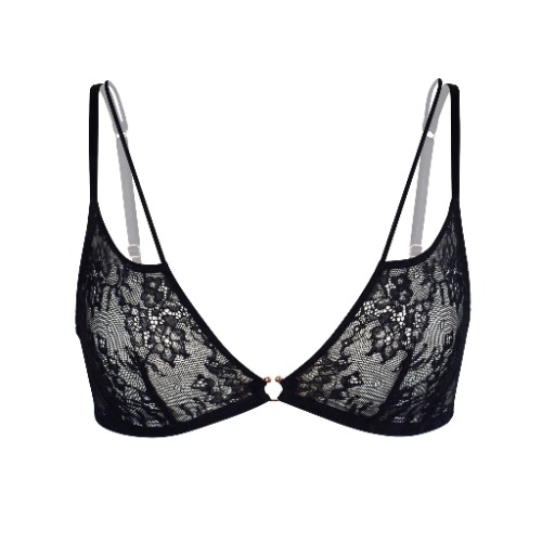 Amphitrite Bralette Black - XS / Black