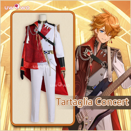 Uwowo Collab series: Game Genshin Impact Tartaglia Childe Concert Cosplay Costume - 【Pre-sale】L