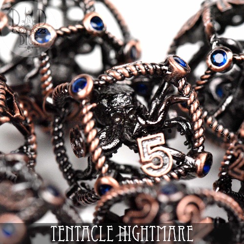 Tentacle Nightmare Metal Dice Set (Gift Box)