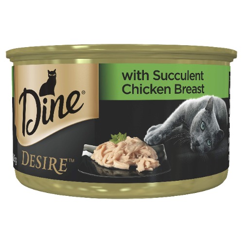 Dine Desire Succulent Chicken Breast Wet Cat Food 85g x 24 Pack
