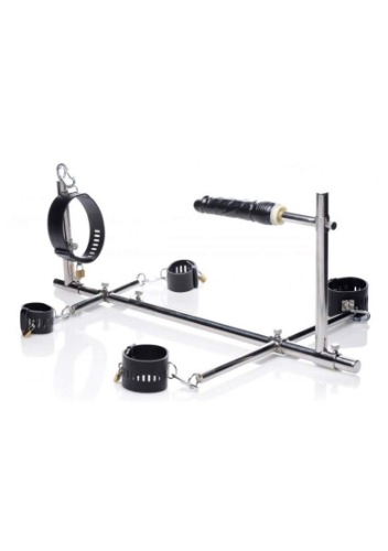 Master Series Stuck and Stuffed Stockade with Dildo