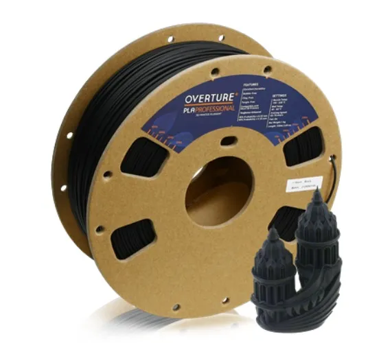 Overture PLA+ Pro Black 1kg (1.75mm)