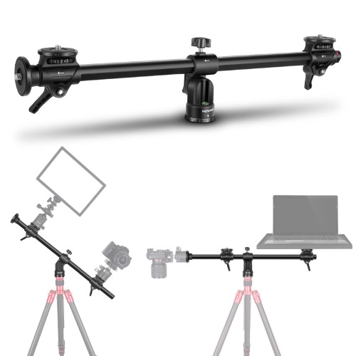 NEEWER 25"/62cm Horizontal Tripod Center Axis with 3/8" Screw, Aluminum Alloy 360° Rotatable 180°Vertical Adjustable Tripod Extension Boom Arm for Camera Macro Overhead Photography (Load up to 22lb) - 25"/62cm $76.99
