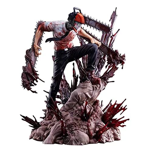 SUPYINI Chainsaw Man Actionfigur, Chainsaw Man Anime Statue Spielzeug, Modell Spielzeug Anime Figur Desktop Decor Collection Ornaments Geschenk(#1)