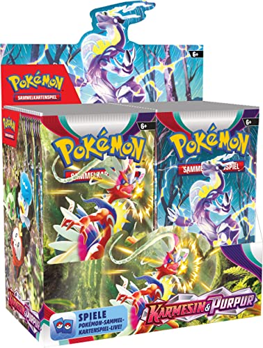 Pokémon-Sammelkartenspiel: Display-Box Karmesin & Purpur (36 Boosterpacks) - Single