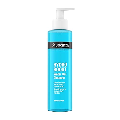Neutrogena Hydro Boost Water Gel Facial Cleanser, with Hyaluronic Acid for Dry or Dehydrated Skin 200ml - Water Gel Cleanser