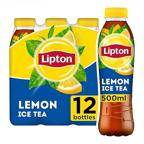 Lipton Ice Tea Lemon Soft Drink 500ml, (Pack of 12) - Lemon
