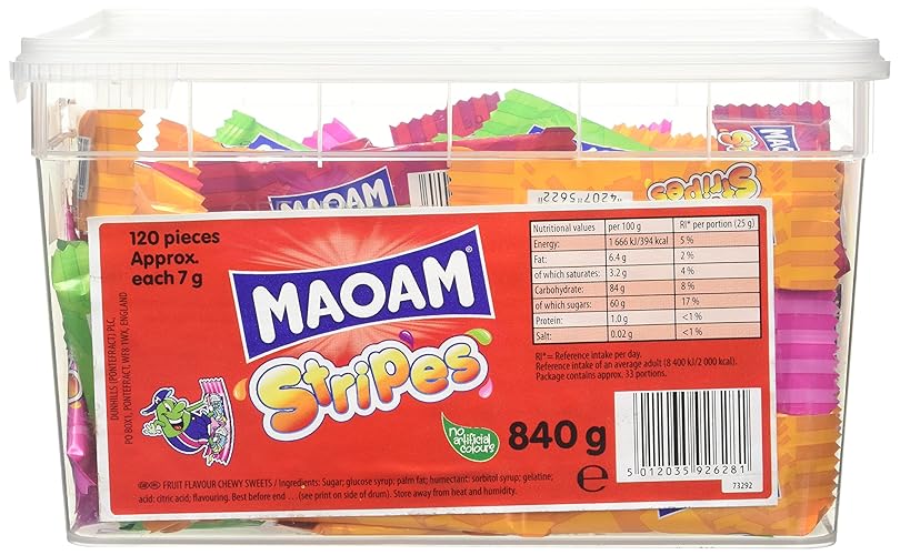 Maoam Stripes Tub 120 pieces
