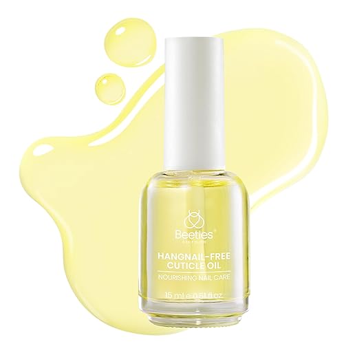 Beetles Cuticle Oil for Nail 15ml Almond Fragrance Care with Jojoba Oil & Vitamin E Nail Growth and Repairs Cuticles, Natural Sweet Almond Nourish Skin Salon Gifts for Women - Almond Fragrance